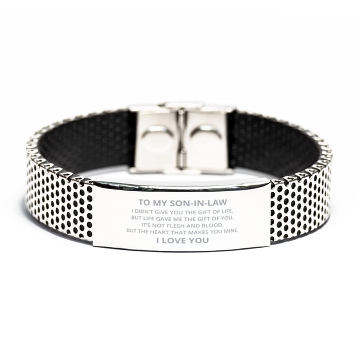 To My Son-in-Law Stainless Steel Bracelet