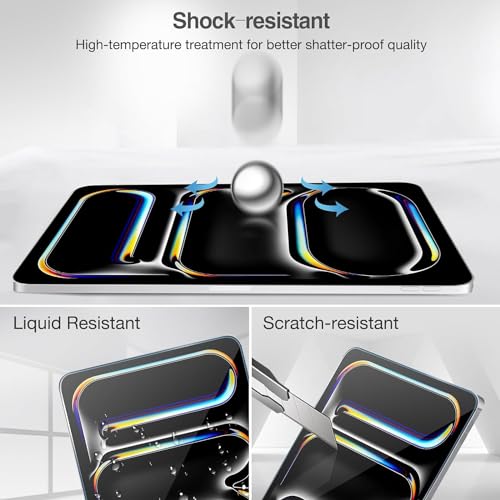 Image of VERTUS Premium Tempered Glass Screen Protector for Apple iPad Pro 11 M4 (5th Gen. 2024) (A2836, A2837) with Anti-Scratch & Smudge Proof Coating