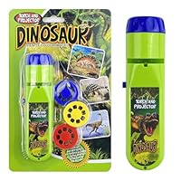 MeoZynxadril Projektor Taschenlampe Kinder, Dino Taschenlampe mit 3 Scheiben, 24 Bilder, Geschichte Diashow Beamer Spielzeuge, Kleine Diashow Projektor, Lernspielzeug für Jungen Und Mädchen