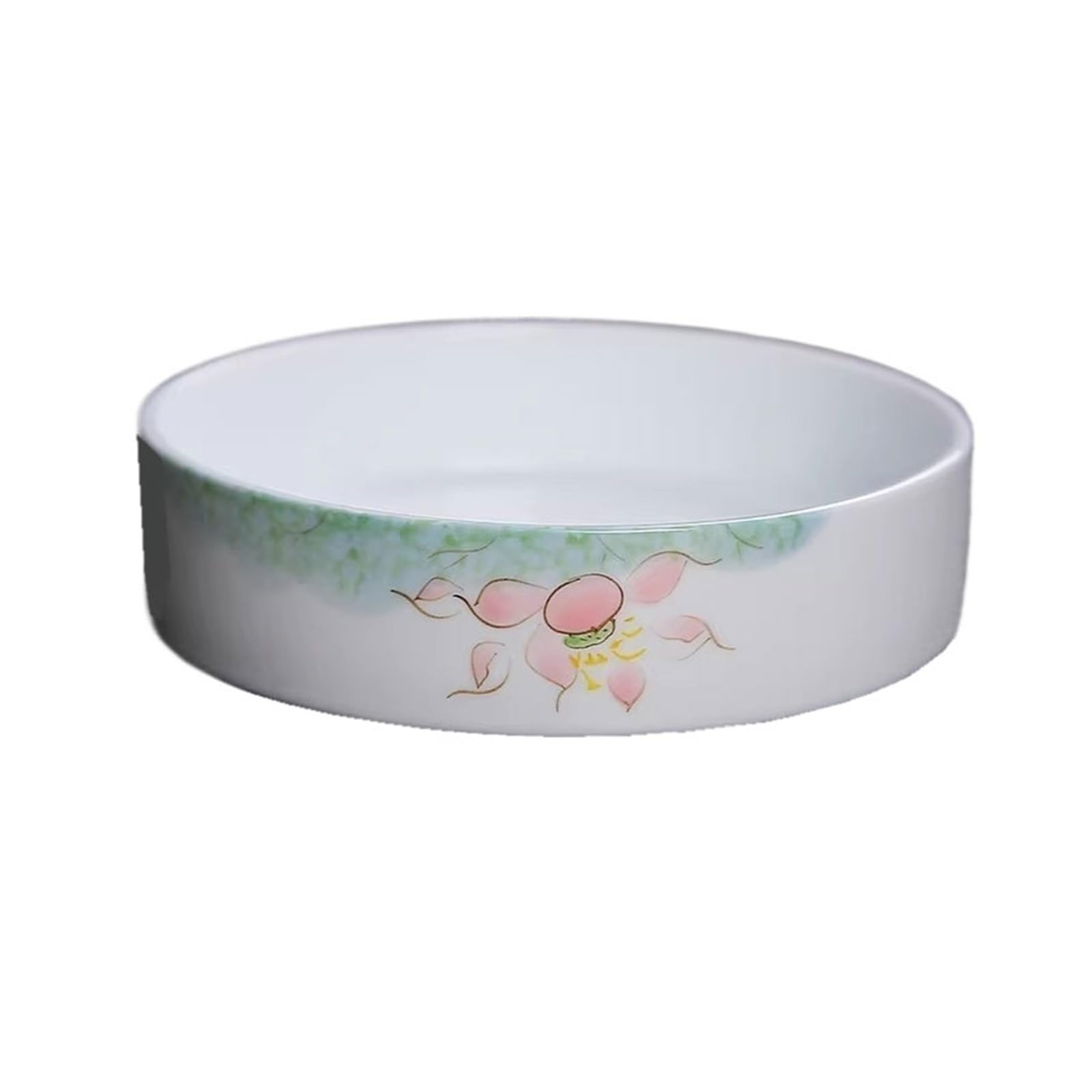 plant dish saucer Round Chinese Style Flower Pot Drip Tray Tabletop Arranging Saucer with Lotus Pattern