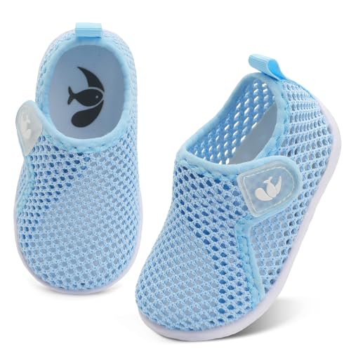 Image of FEETCITY Boys Girls Water Shoes Kids Aqua Socks Quick Dry Barefoot for Beach Swimming Pool