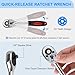 nkpyln 46PCS 1/4 Inches Ratchet Socket Wrench Set, Metric Socket Ratchet Wrenches Set, Ratcheting Wrench Tool Sets for Men, Premium Small Car Tool Kit for Automotive, Household Maintenance and Repairs