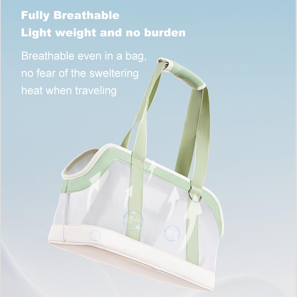Bolsa portátil para gatos, transpirable, resistente al desgaste, bolsa de hombro portátil para perros pequeños y gatos, tela Oxford, antiarañazos, resistente a la suciedad, diseño de gran capacidad