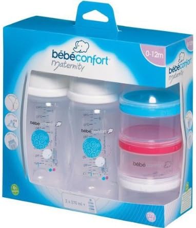 Bebe Confort Biberons Col Large Maternity 270ml Lot De 2 Doseur De Lait Blanc Amazon Fr Bebe Et Puericulture