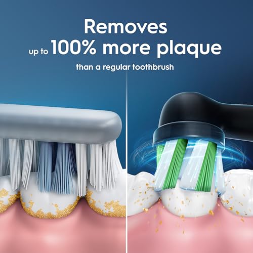 Oral-B Pro 1 Electric Toothbrush For Adults, Oral B Electric Toothbrushes Adults, With 3D Cleaning, 1 Toothbrush Head, Gum Pressure Control, 2 Pin UK Plug, Black - Image 5