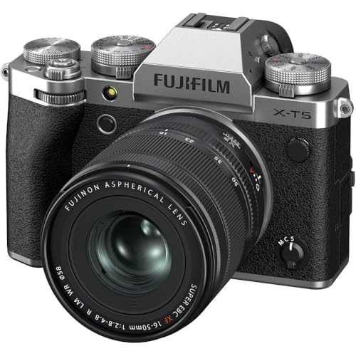 Image of Fujifilm X-T5 Mirrorless Camera with 16-50mm Lens (Silver) Bundle with Extra Battery, Charger & More Accessories | Fuji xt5