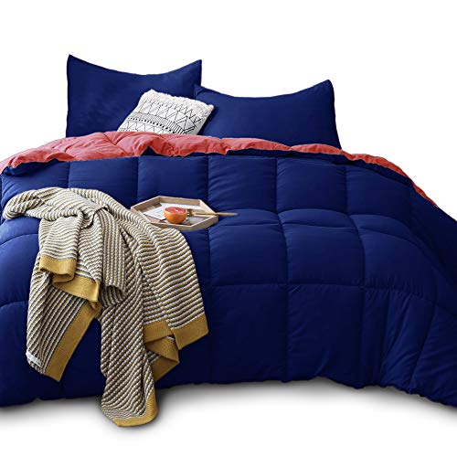Black Friday Sale 2022 KASENTEX All Season Down Alternative Quilted Comforter Set - Reversible Duvet Insert - Machine Washable (Navy/Coral, King Set) 50% Off Discount KASENTEX All Season Down Alternative Quilted Comforter Set - Reversible Duvet Insert - Machine Washable (Navy/Coral, King Set)