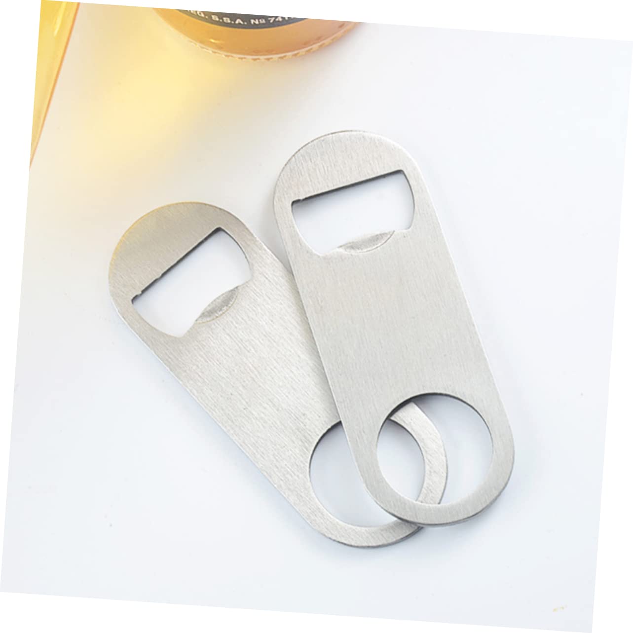 PRETYZOOM 5 Sätze Flaschenöffner Küchenhelfee Bier Öffner Tragbarer Bieröffner Bar Accessories Beer Opener Soda-öffner Getränkedosenöffner Getränkeöffner Rostfreier Stahl 10 Stück * 5