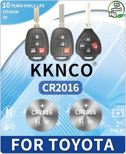 KKNCO CR2016 Key Fob Battery