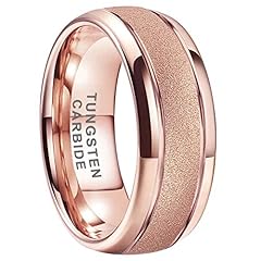 8mm Rose Gold Tungsten