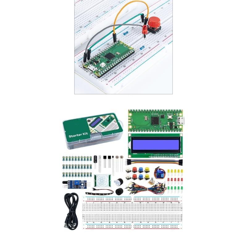 RP2040 zestaw płyt z ekranem LCD1602 do nauki klasy elektroniki