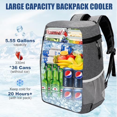 AMNOW Insulated Backpack Cooler 36 Cans