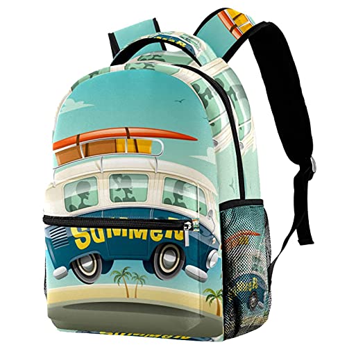Sac à dos d'école mixte motif tête de mort multicolore pour ordinateur portable