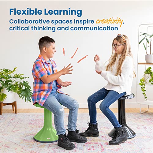 Image of ECR4Kids ACE Active Core Engagement Wobble Stool, 18-Inch Seat Height, Flexible Seating, Grassy Green