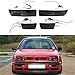 OUG852 4Pcs Car Smoked Front Bumper Fog Light + Turn Signal Lamp Compatible MK3 Golf 1992-1997