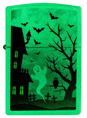 Encendedor Zippo Spooky Design Verde fosforescente miniatura 2