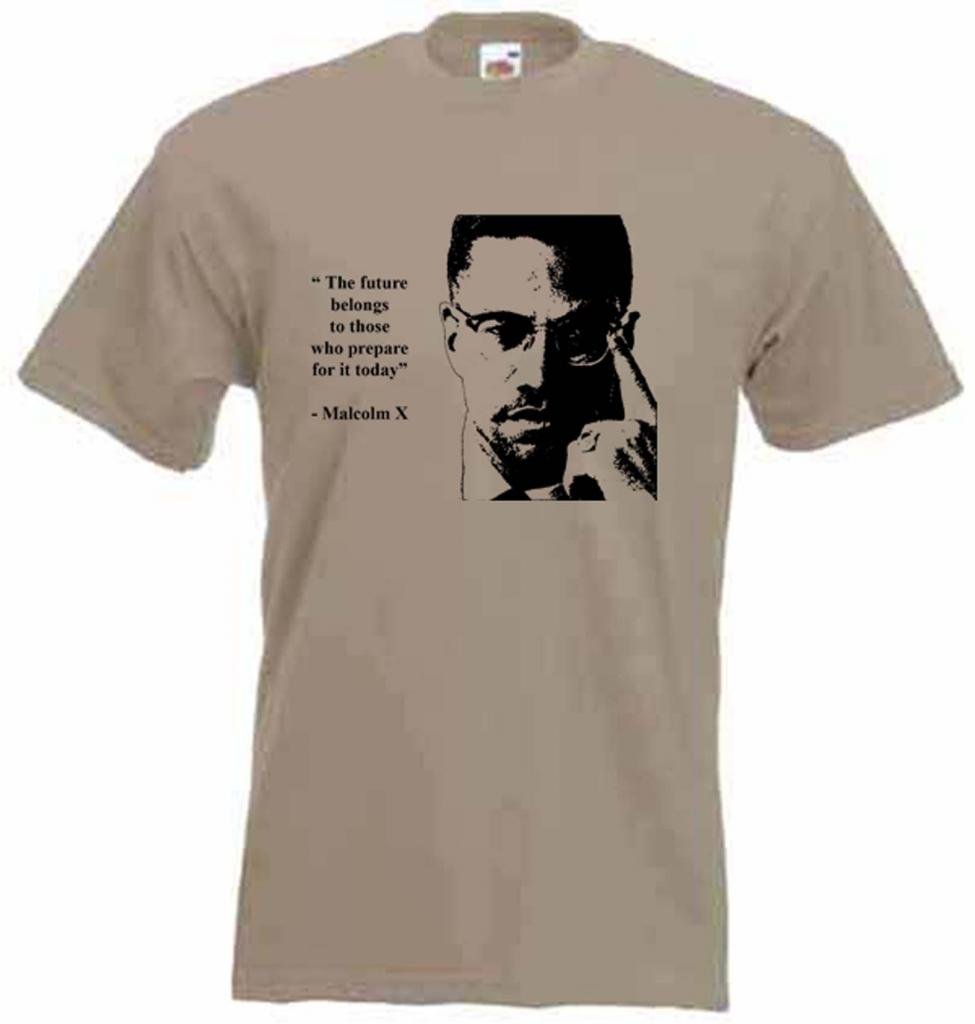 Tribal T-Shirts Malcolm X T-Shirt - Orange - XL