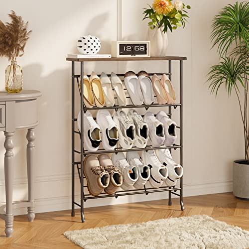 JZM-Shoe-Rack-Storage-Narrow-4-Tier-Metal-Shoe-Storage-Shelf-Free-Standing-Shoe-Racks-Space-Saving-Shoe-Rack-Organizer-for-Entryway-Hallway-Bedroom-Living-Room12-16-Pair JZM Shoe Rack Storage Narrow 4 Tier Metal Shoe Storage Shelf Free Standing Shoe Racks Space Saving Shoe Rack Organizer for Entryway Hallway Bedroom Living Room12 16 Pair