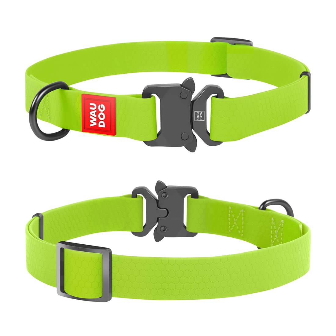 WAUDOG Adjustable Dog Collars - Waterproof Collars for Dogs & Puppies - Soft Durable & Strong Dog Collars - Strong & Comfortable Dog Collars for Pets - Green (B09MKNW7JG) Amazon Price History, Amazon Price Tracker