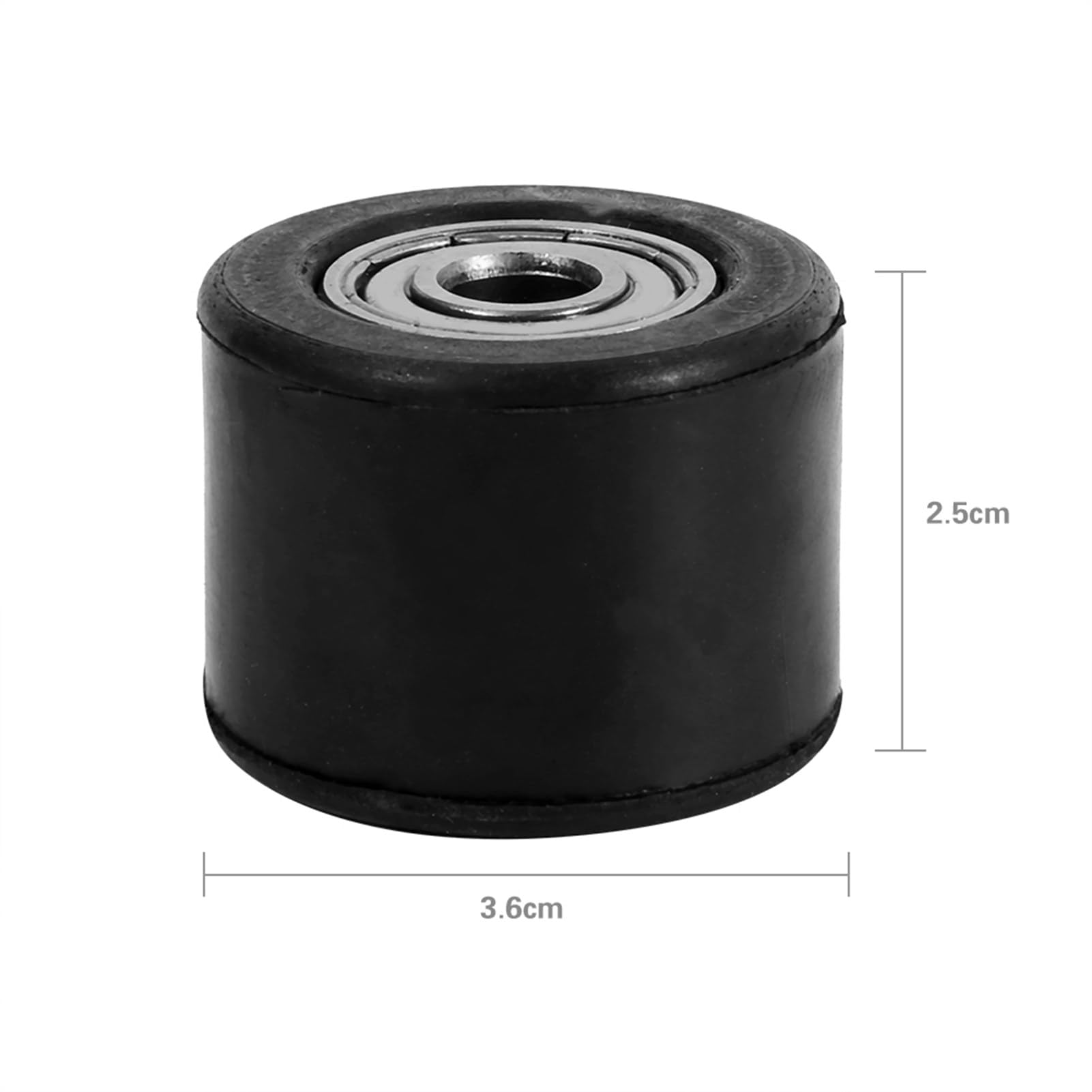 Guía del Tensor del Rodillo de Cadena,8mm Guía de Rueda de Polea Tensora de Rodillo de Cadena de Caucho Hierro,para Motocicleta Mini Bicicleta ATV