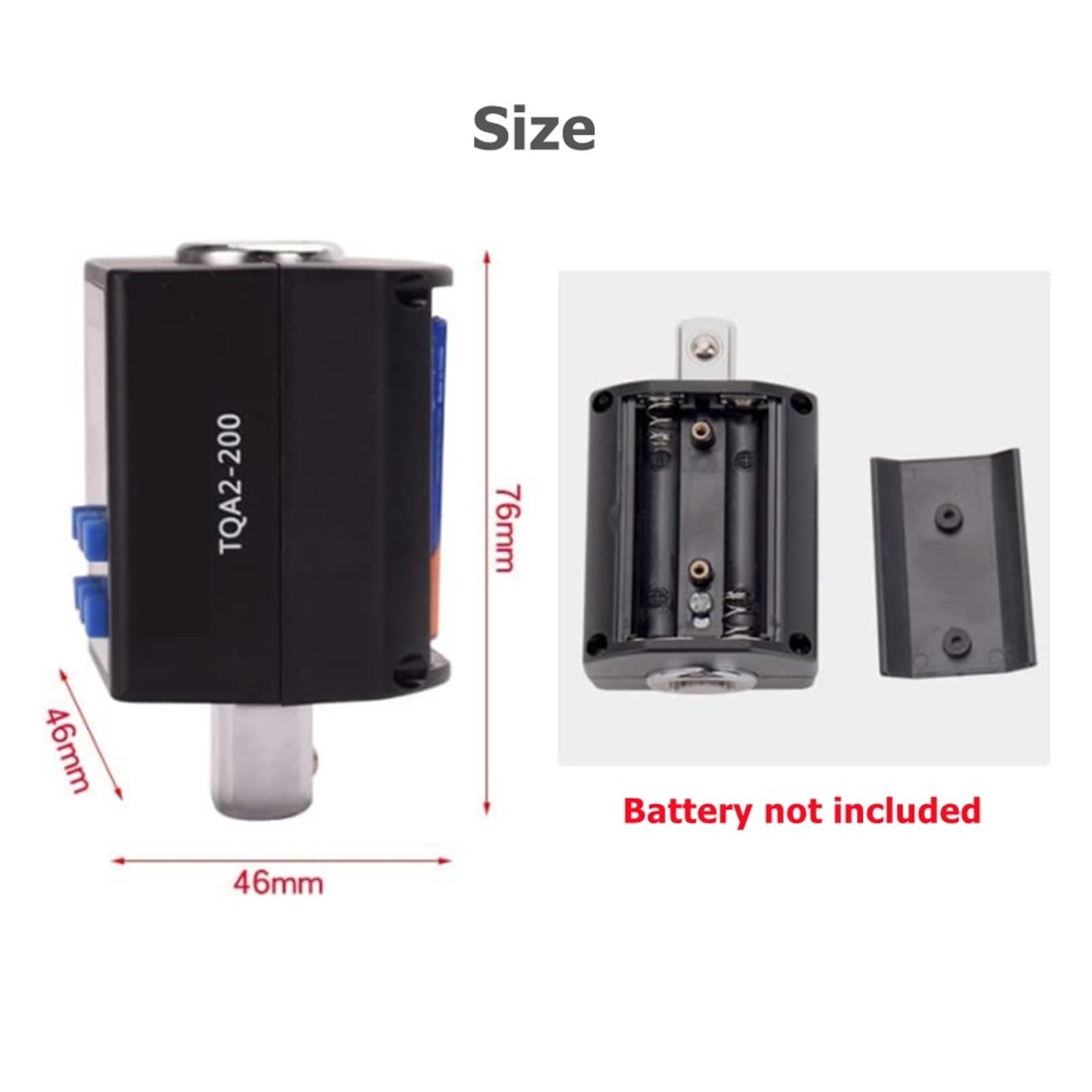 Cyfrowy adapter momentu obrotowego, 2NM-340NM elektroniczny cyfrowy miernik momentu obrotowego zestaw adapterów kluczy z jednostkami klucz nastawny do naprawy samochodu narzędzie majsterkowania(30NM)