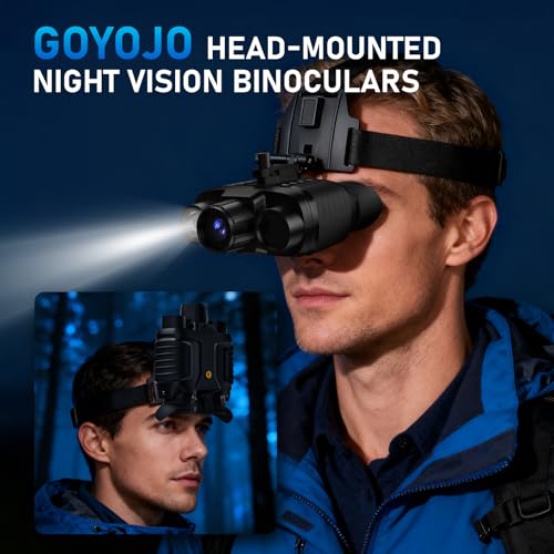GOYOJO Binoculares de Visión Nocturna 4K Montura Cabeza miniatura 2