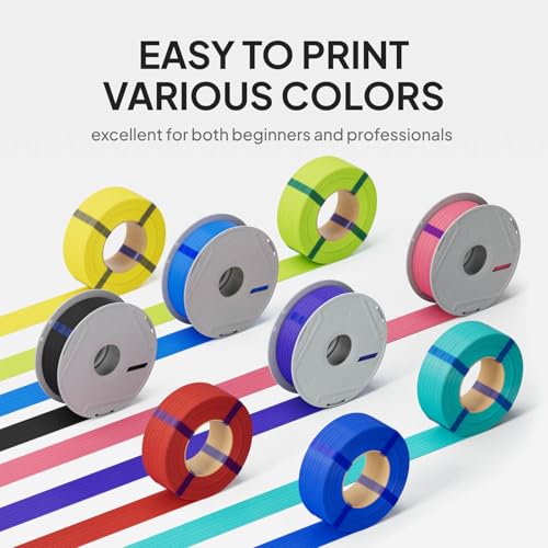 Image of ELEGOO PLA Basic Filament with Reusable Spool Sunflower Yellow 1KG, 1.75mm PLA 3D Printing Filament 2.2lbs High Dimensional Accuracy, Easy Installation Detachable Spool Fits for Most 3D Printers