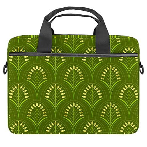 Sac à bandoulière pour ordinateur portable 13 à 14.5 pouces bleu marine motif rizière