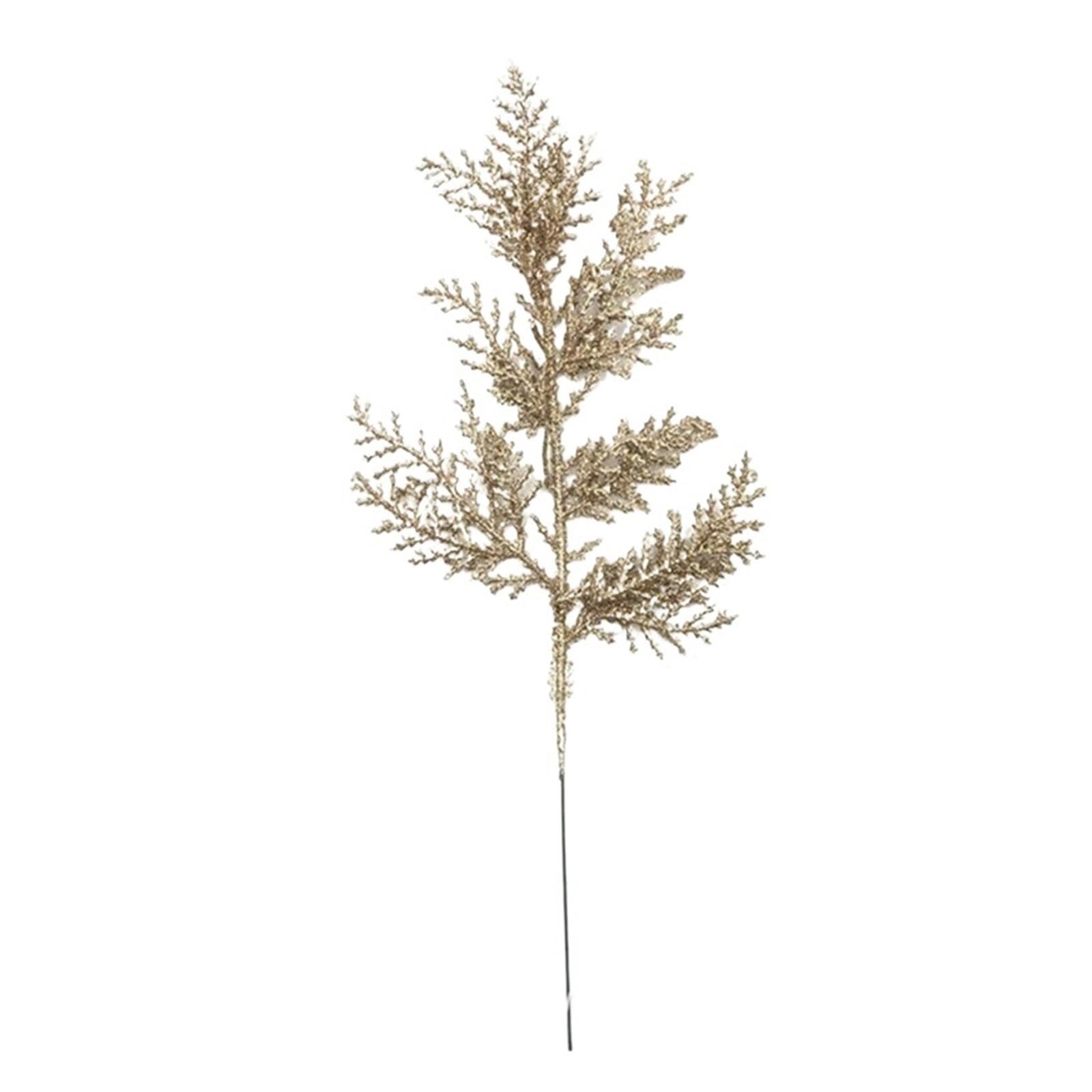 Casetlong 1/3/5Pcs Artificial Bouquet Decorations Tree Ornament Home Decor Accessories(Champagne Gold,5Pcs)