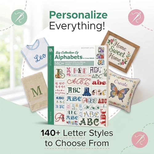 Image of A Big Collection of Alphabets in Cross Stitch