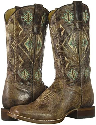 Roper Womens Out West Boot, Brown, 10.5 | Image 6