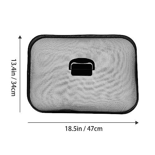 Luxshiny Metal Mesh Food Covers Outdoor Mesh Food Tents Large Screen Plate Covers for Dinner Plates Reusable Fruit Picnic Food Umbrella for Table BBQ Camping Black