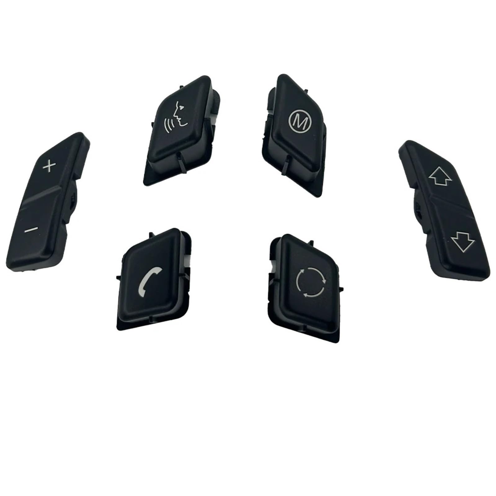 Tasti volante Per Per 3 Series E90 E92 E93 M3 2007-2011 | 2013 Veicolo Volante M Pulsante Interruttore Ricambio Auto Accessorio(A Black)