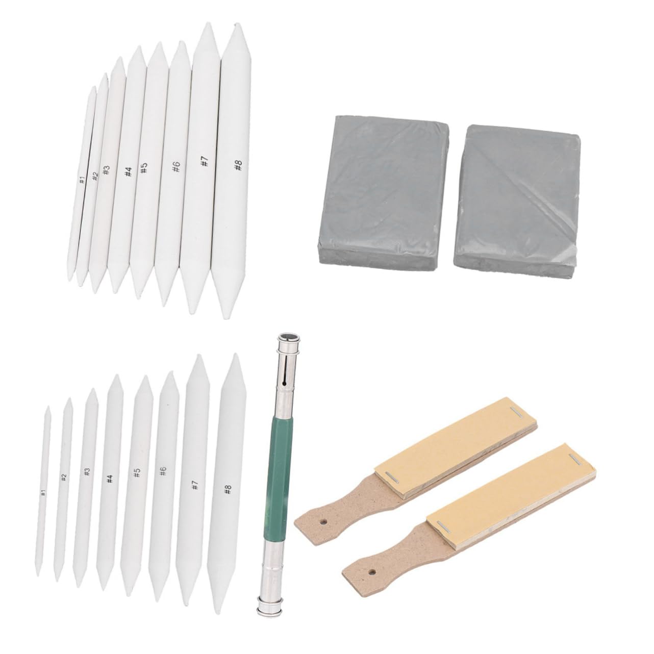 KONTONTY 22-Piece Sketch Tool Set Beginner Stationery Set Storage Bag for Art Supplies School Students Teachers Outdoor Sketching