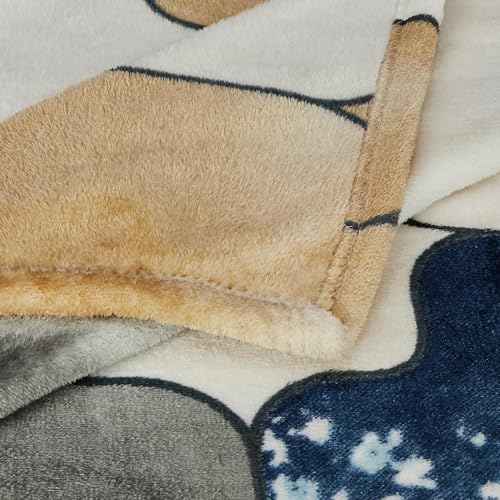 Image of amazon basics Double Sized Plush Blanket | (300 GSM) | (Cream)