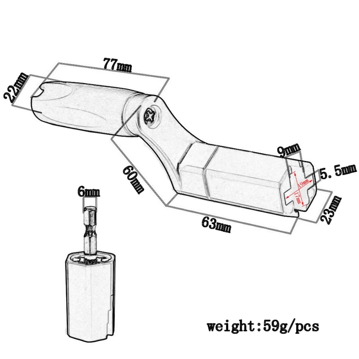 Abaodam Multifunctional Orange Guitar String Winder with Bridge Pin Puller and Hexagonal Drill Bit Adapter for Guitar Bass Mandolin Banjo Dobro Ukulele Essential Tool for String