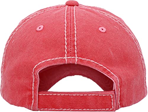 Image of KBETHOS Vintage Washed Distressed Cotton Dad Hat Baseball Cap Adjustable Polo Trucker Unisex Style Headwear