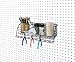 Spectrum Diversified Pegboard Wall Mount Shelf Tool Organizer, Industrial Gray