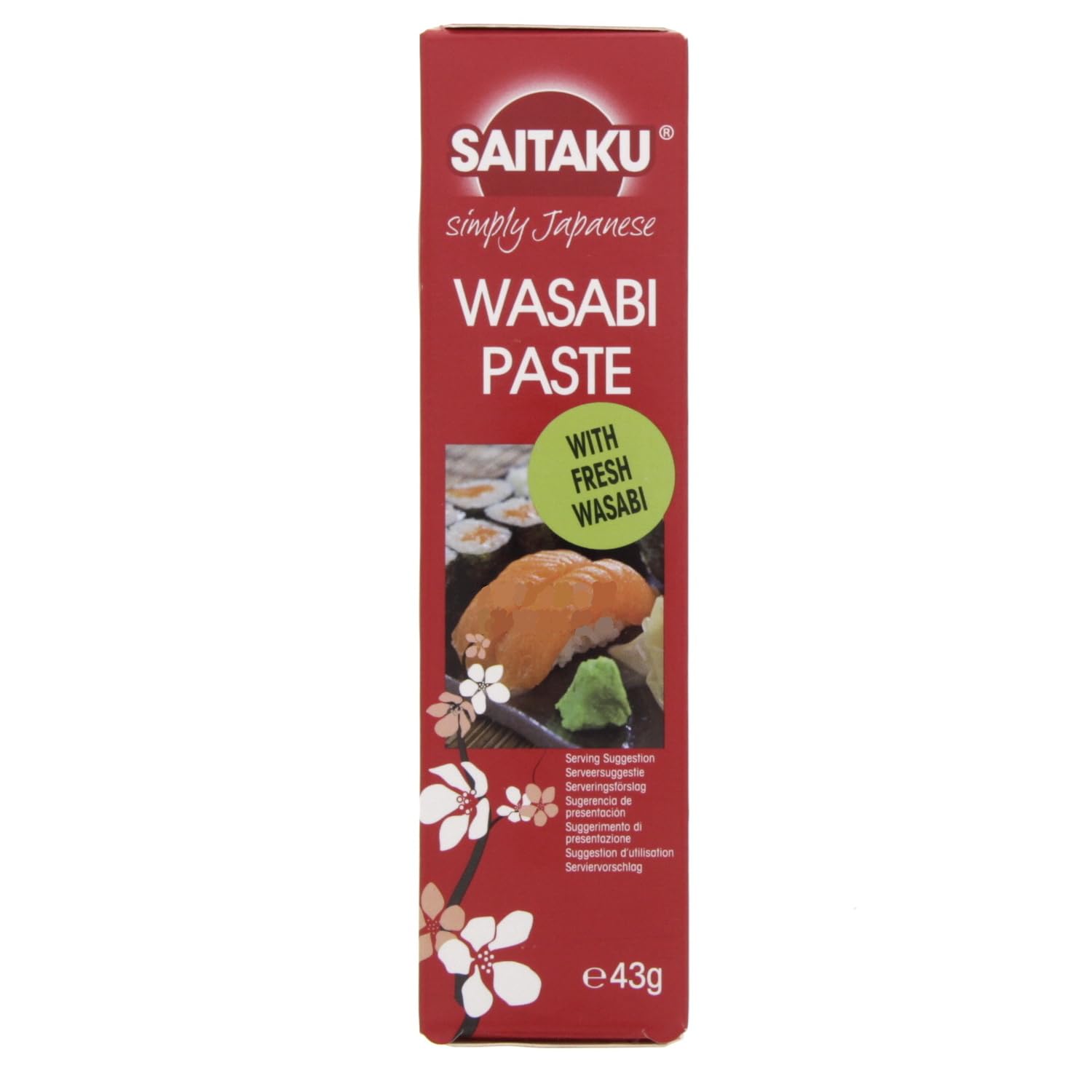 Pâte de wasabi | Saitaku | Pâte de wasabi | Poids total 43 grammes