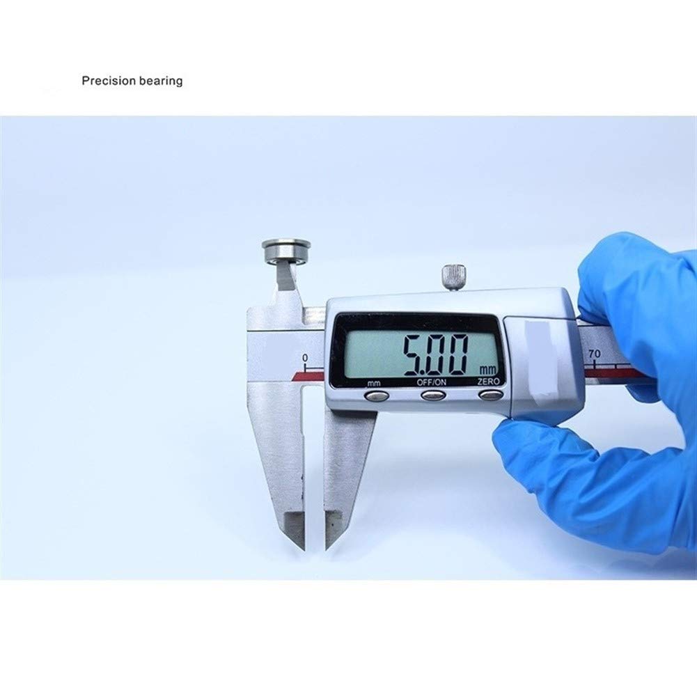 SUOFEILAIMU F685ZZ Flange Bearing 5x11x5 mm Deep Groove Ball Bearing ABEC-1 Precision Bearings (10 PCS) F685 Z ZZ Flanged Ball Bearings