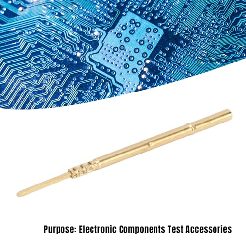 Image of Spring Test Probes, 100Pcs P100 High Accuracy Round Pogo Pins for PCB Board Testing Contact