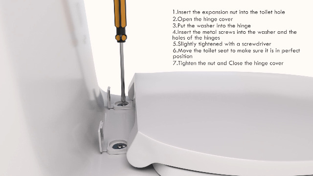 Slow-Close Elongated Toilet Seat With Built-In Toddler Seat - Quick Release Hinges, Easy Clean, Potty Training Helper (18.5")