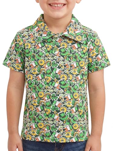 Image of Unique Baby Moisture Wicking Kids Polo Shirts for Toddler Boys Polo Shirt