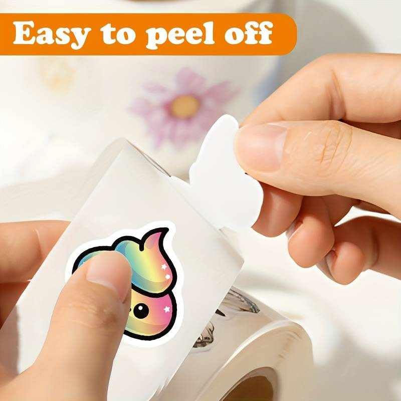 Rollo Pegatinas Emojis Cacas para niños, emoji stickers, 1 Unidad - imagen 2