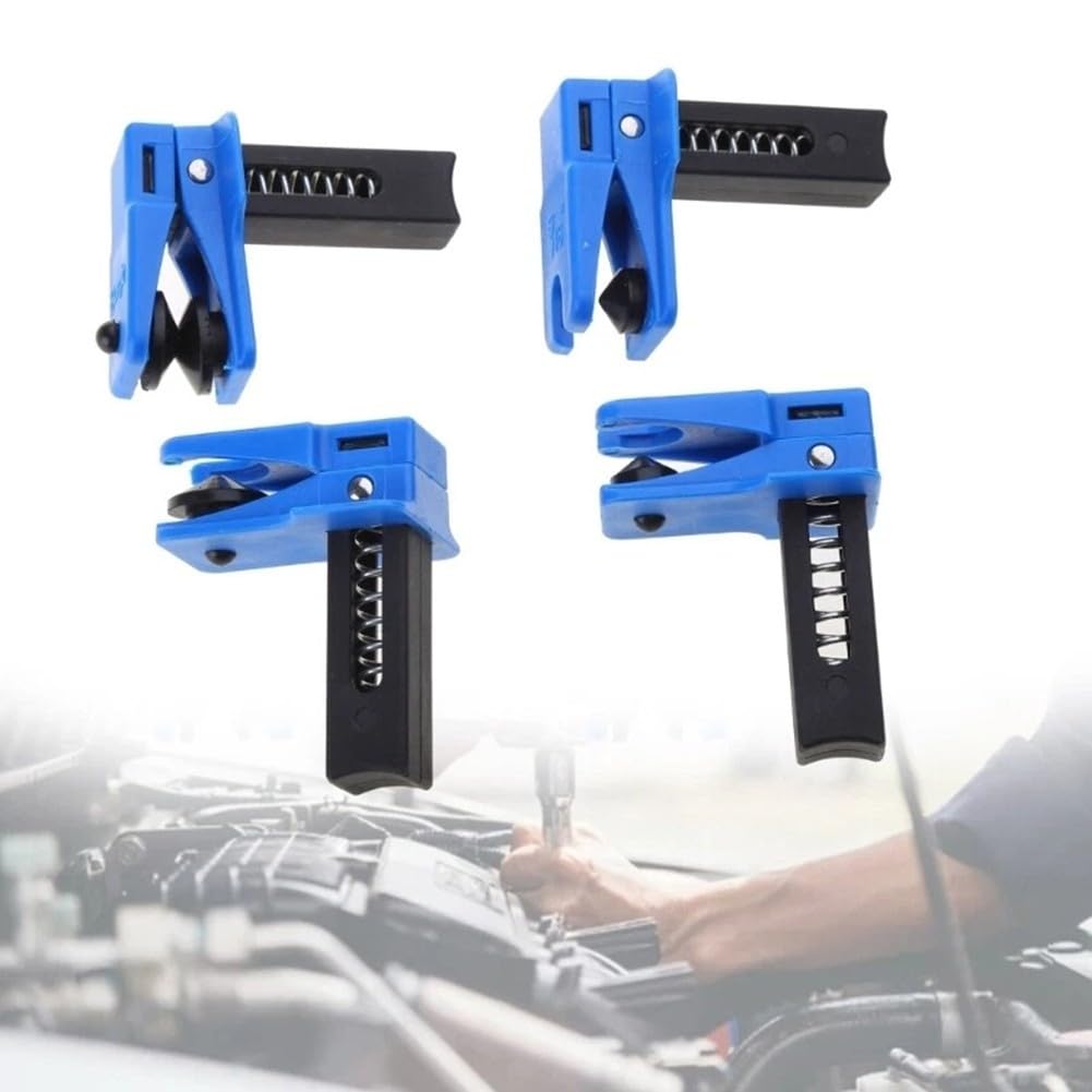 Lot de 4 colliers de serrage de frein à huile de frein de voiture, bouchons de conduites de frein, outils de tuyau d'huile de frein de voiture, tube de frein pour système de frein de véhicule