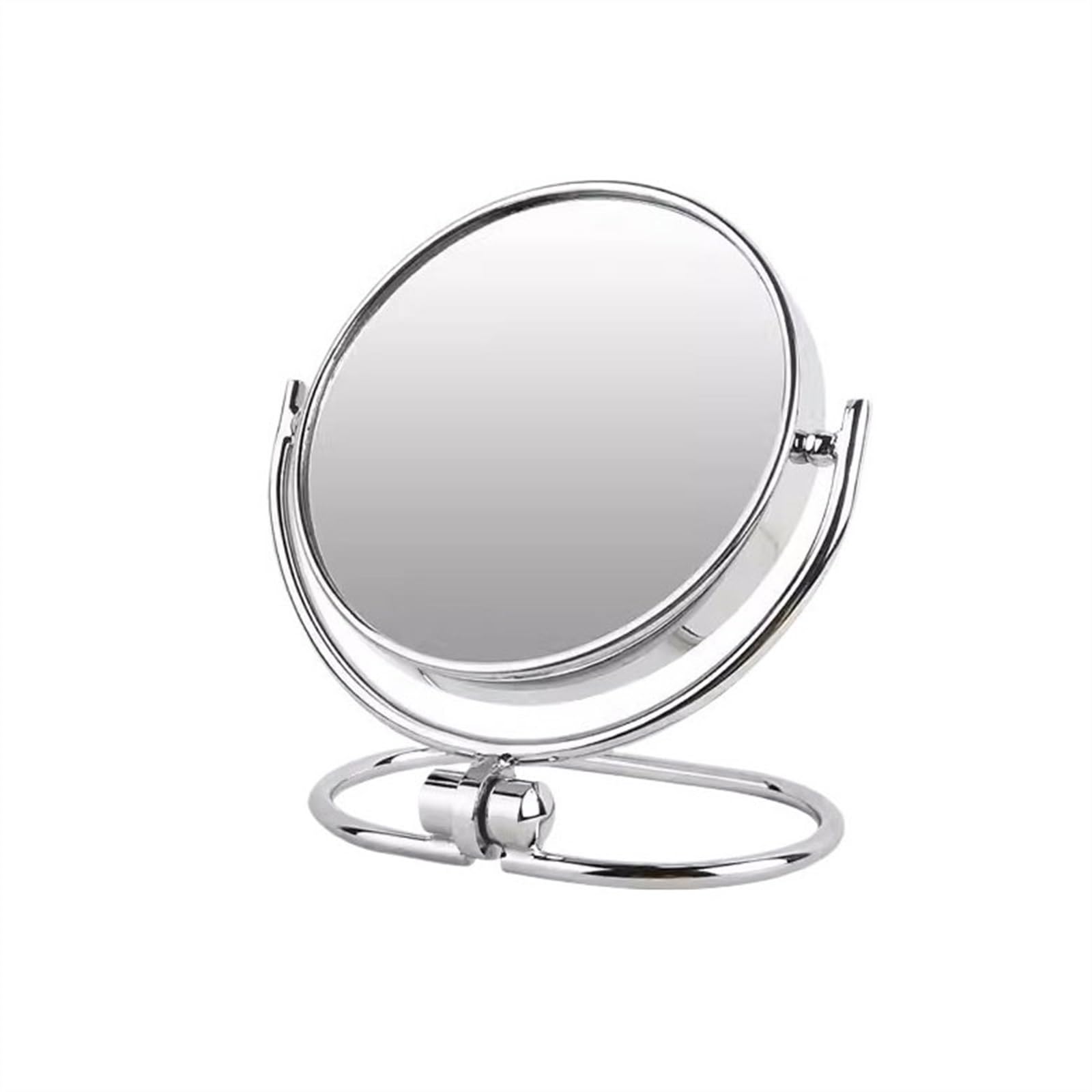 KFGISD, Desktop Double-sided Mirror European Metal Vanity Mirror Portable Tabletop Cosmetic Mirror,Tabletop Mirror(Small)