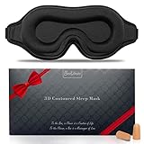 Sleep Mask for Men & Women, Sleep Eye Mask, 3D Contoured Eye Mask for Sleeping with Adjustable...