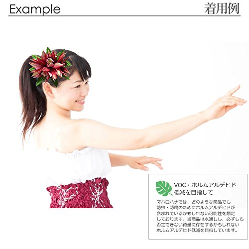 フラダンス髪飾り　ヘアクリップ　オーキッド&シンビジューム　ピンク＆ホワイト フラダンス髪飾り ヘアクリップ オーキッド＆シンビジューム