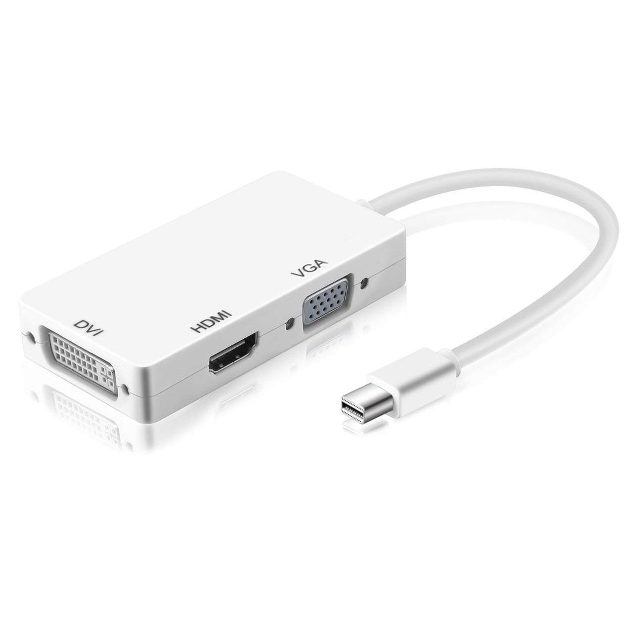 Jullynice Cabo adaptador 3 em 1 porta Thunderbolt Mini Displayport