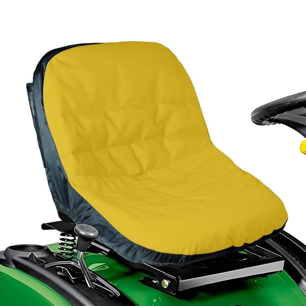 Funda Asiento para tractor Relleno para algodón Cómodo Funda(1096C - Yellow)